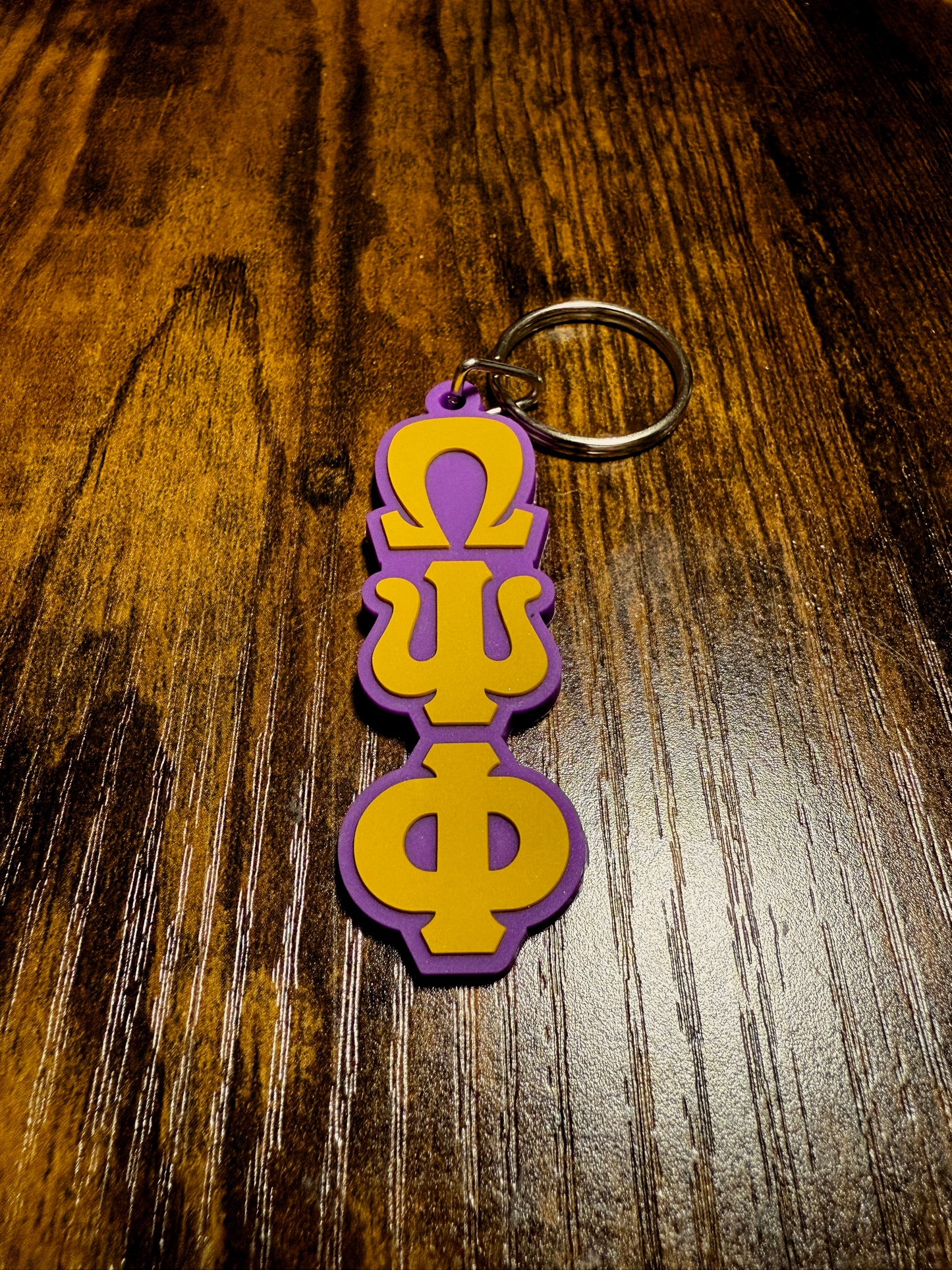 Delta Sigma Theta and Omega Psi Phi Letter Key Chain Bundle