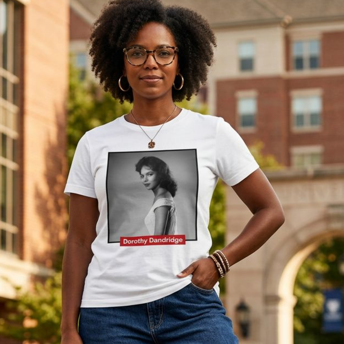 Dorothy Dandridge Tribute Tee | Black History Icon T-Shirt | Classic Hollywood Graphic Shirt - 550strong