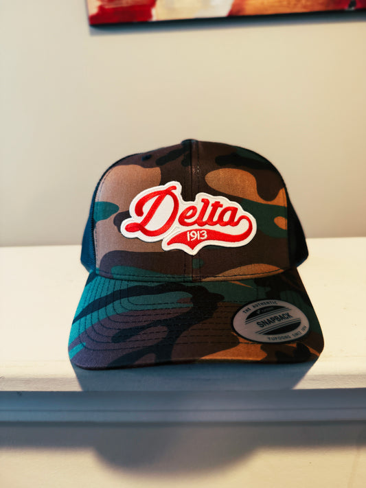 Delta Sigma Theta - Delta D2 Camo Trucker Cap - 550strong