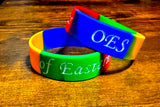 OES Bracelet / Order of the Eastern Star Bracelet / OES Rubber / Soft PVC Think Bracelet