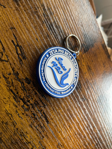 Zeta Phi Beta v2 Key Chain