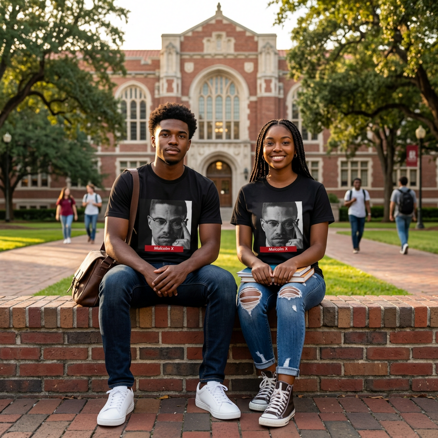 Malcolm X Tribute Tee | Black History Activist T-Shirt | Freedom and Justice Graphic Shirt - 550strong