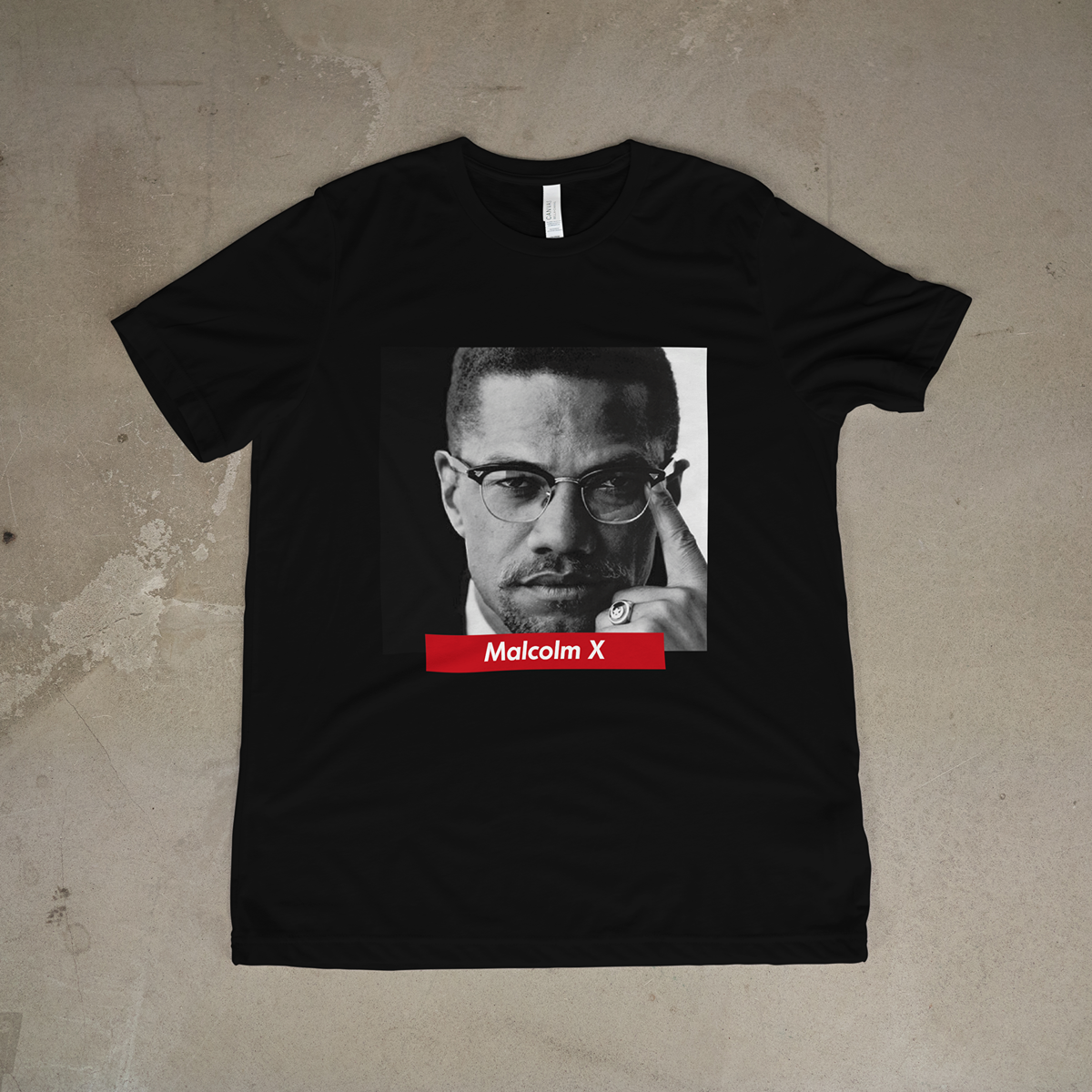 Malcolm X Tribute Tee | Black History Activist T-Shirt | Freedom and Justice Graphic Shirt - 550strong