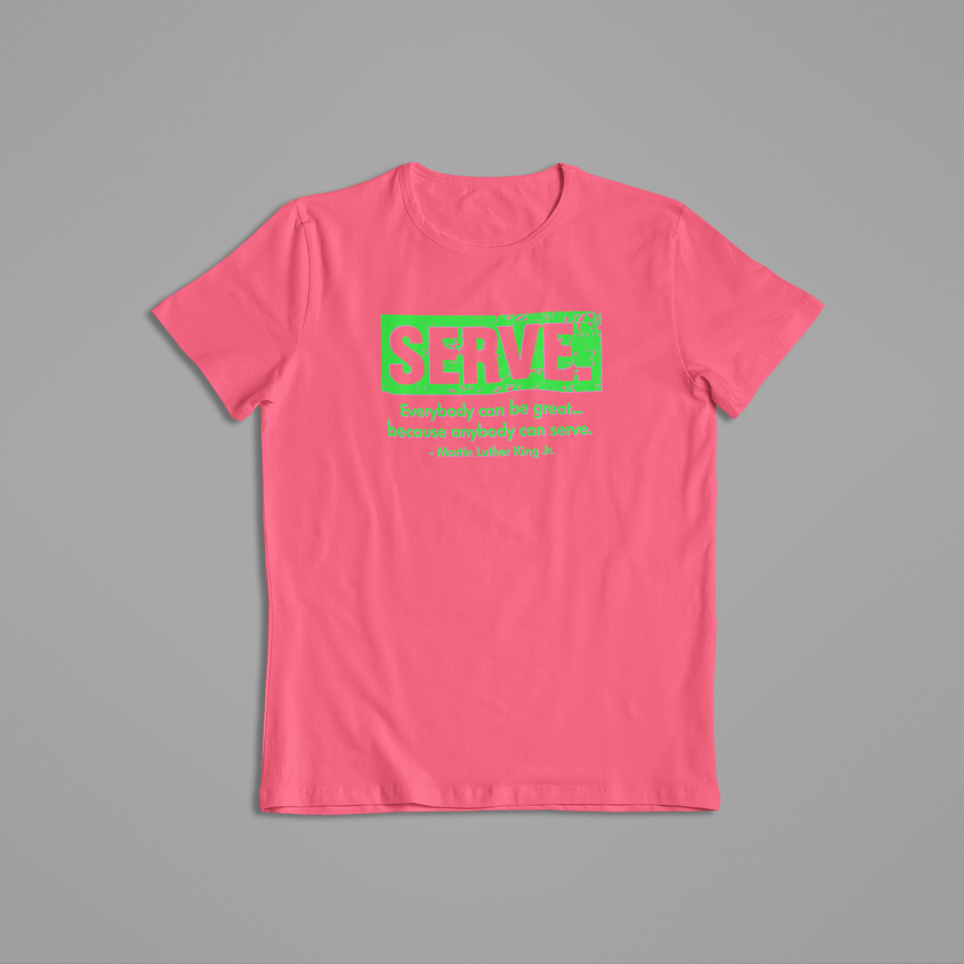 MLK - Serve - Pink and Green - 550strong