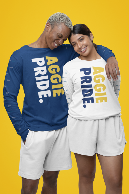 Aggie Pride, Mom, Dad, Aunt, Uncle, Cousin, and Grand Blue Long Sleeve Shirt - 550strong