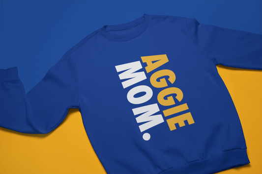 Aggie Mom, Dad, Aunt, Uncle, Cousin, and Grand Blue Sweatshirt - 550strong