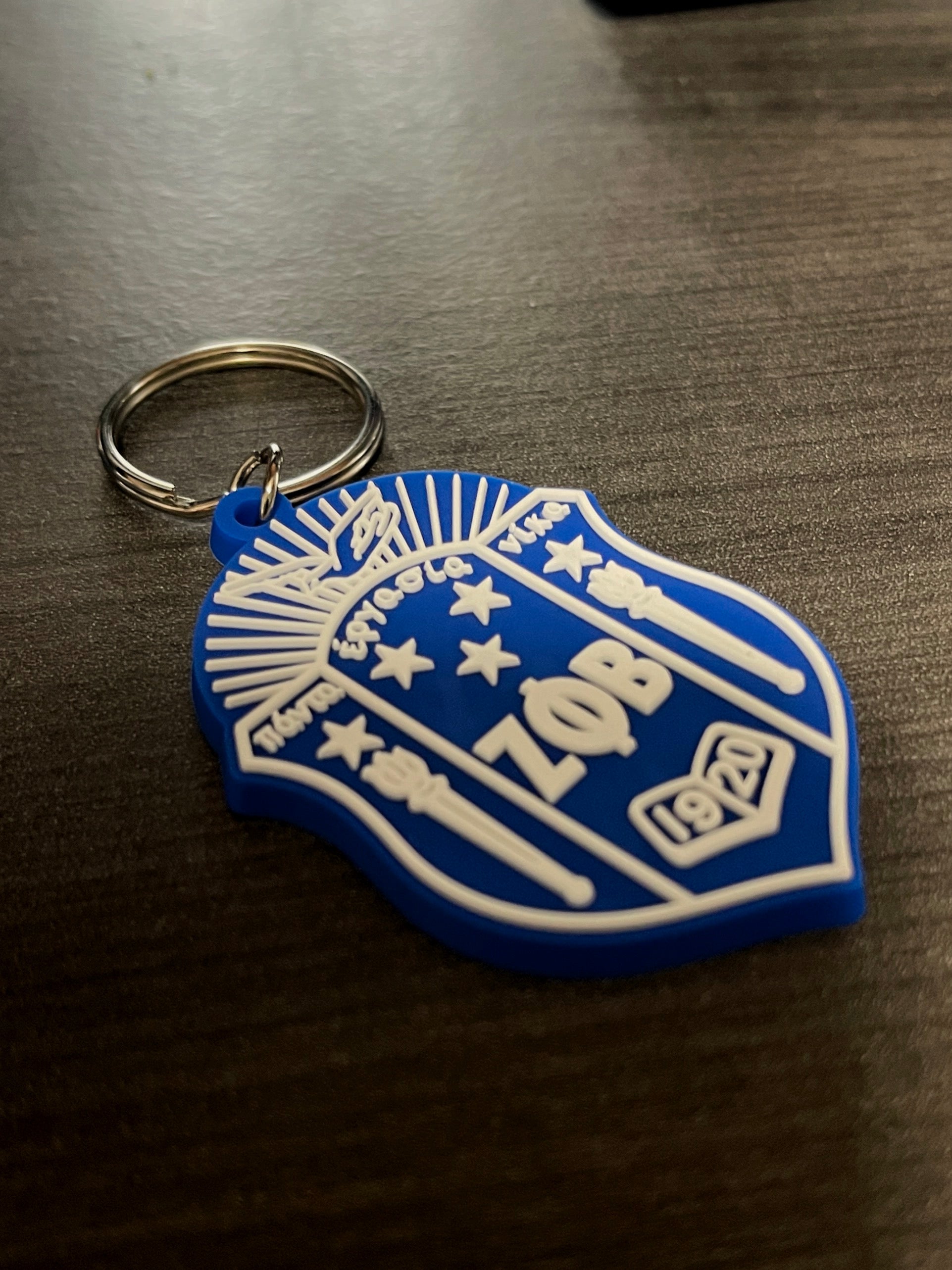 Zeta Phi Beta Shield Key Chain - 550strong