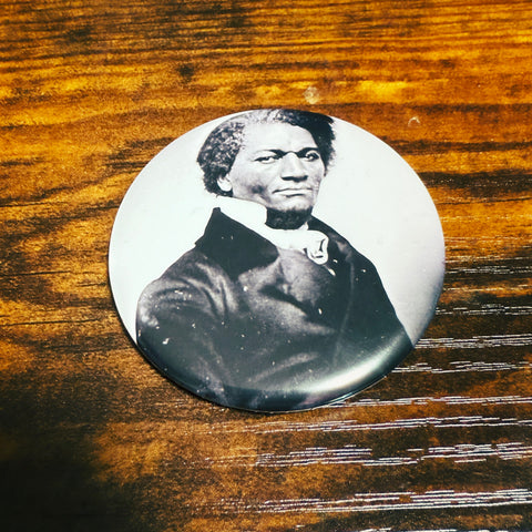 Black History Button - Fredrick Douglass - 2.25"