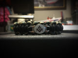 Paracord - Masonic Bracelet (Black and Camo) II - 550strong