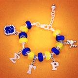 Sigma Gamma Rho Charm Greek Letter Beaded Bracelet | 10mm - 550strong