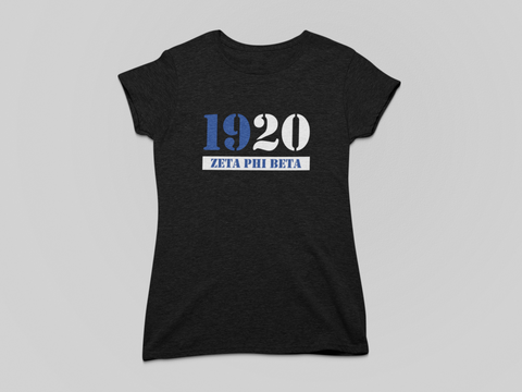 Greek - Zeta Phi Beta - 1920 Stencil - 550strong