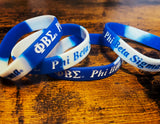 Phi Beta Sigma Bracelet Wristband / Phi Beta Sigma Soft PVC Bracelet - 550strong