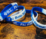 Phi Beta Sigma Bracelet Wristband / Phi Beta Sigma Soft PVC Bracelet - 550strong