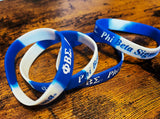 Phi Beta Sigma Bracelet Wristband / Phi Beta Sigma Soft PVC Bracelet - 550strong