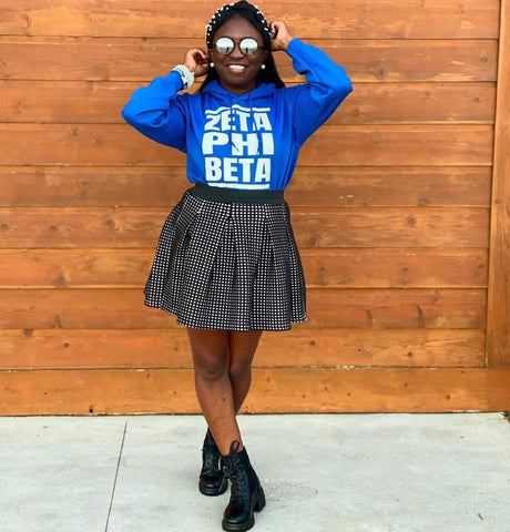 Zeta Phi Beta Hoodie - Retro Hip-Hop DMC