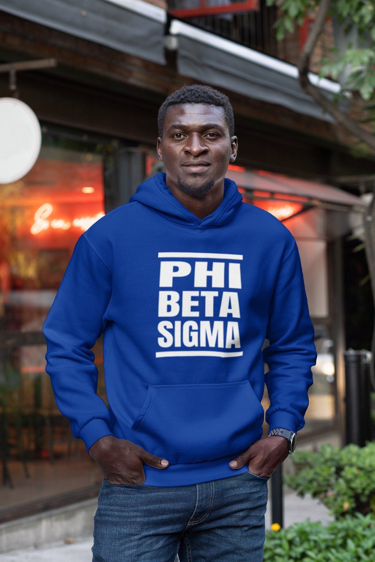 Phi Beta Sigma Hoodie - Retro Blue DMC - 550strong