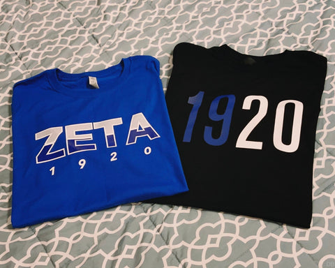 Zeta Phi Beta Shirt Bundle / ZPhiB01 / Zeta Phi Beta Paraphernalia / 2 Shirts